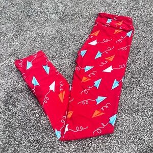 Lularoe airplanes L/XL kids
